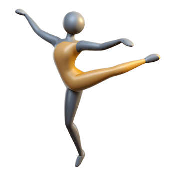 romantic pristine Minimal silhouette of a ballet dancer. Single-weight stroke, with Scalable Design. high quality png