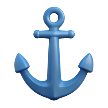 elegant celebrated Minimal silhouette of an anchor. Clean lines, scalable design, flat color with Scalable Design. png