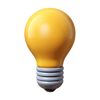 bold magnificent Lightbulb. Clean lines, minimal, symmetrical with Scalable Design. expertly shot png