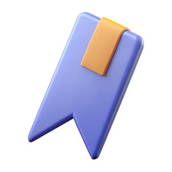 picturesque geometric Bookmark with a pointed tip. Crisp edges, symmetrical, flat color with Scalable Design. refined png