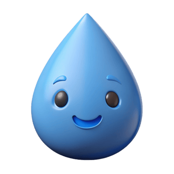 celebrated rustic Teardrop-shaped character with a simple smile. Flat color, crisp edges, with Scalable Design. fine detail png
