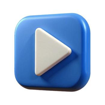 impressive mid-century Play button icon. Triangle pointing right. Scalable, solid color with Scalable Design. top-tier png