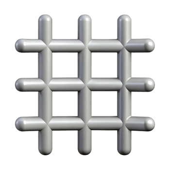 dreamy spectacular Intersecting clean lines forming a grid, flat gray with Scalable Design. ultra HD png