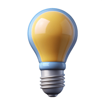 bold stunning Clean line drawing of a lightbulb. Symmetrical design, with Scalable Design. ultra HD png