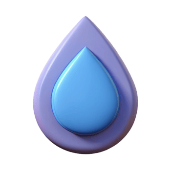 acclaimed surreal Teardrop badge, crisp edges. Flat color, symmetrical, with Scalable Design. crisp png