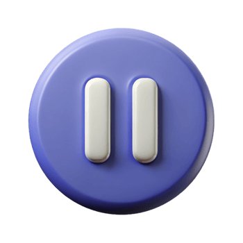 exquisite impressionist Pause button icon. Two vertical bars. Crisp edges, flat color with Scalable Design. gallery standard png