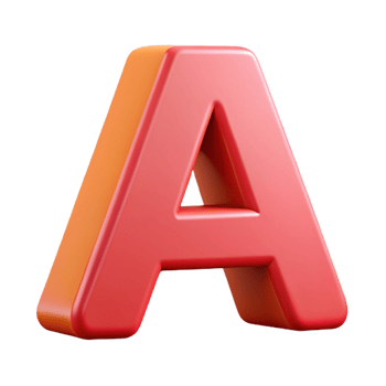 alluring mysterious modern Letter A in a simple sans-serif font. Crisp edges, flat color, with Scalable Design. refined png