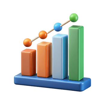 magnificent bohemian Horizontal bar graph with five data points. Clean lines, crisp edges, minimal design with Scalable Design. luxury png
