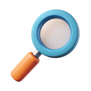 inspired classic Minimal, flat color design of a magnifying glass. Sharp edges, single-weight stroke with Scalable Design. exclusive png