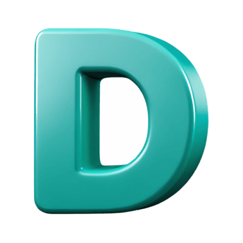 impressive coveted Clean lines D with scalable design. Flat turquoise with Scalable Design. png