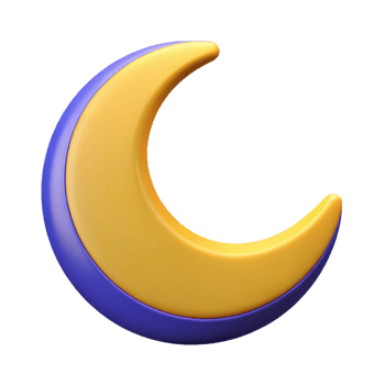 magnificent acclaimed Logo with a simplified crescent moon. Clean lines, scalable, flat color with Scalable Design. png