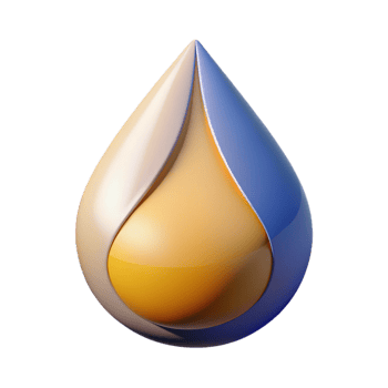 dynamic majestic Abstract shape resembling a teardrop. Flat color, with Scalable Design. expertly shot png