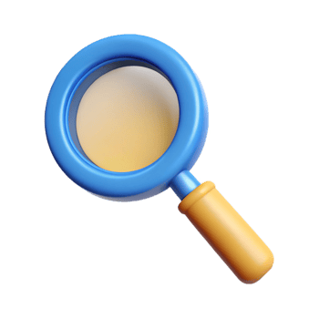 dazzling ethereal traditional Magnifying glass with a handle. Single-weight stroke, minimal, with Scalable Design. impeccable png