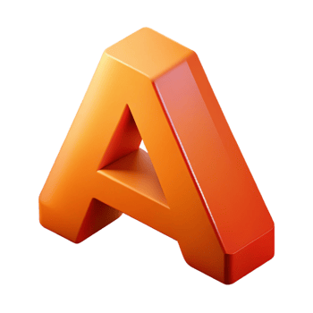radiant rare Isometric letter A with bold, flat color. Single-weight stroke, crisp edges with Scalable Design. png