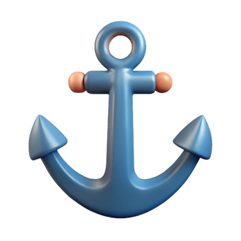nostalgic mesmerizing Minimalist design of an anchor. Crisp edges, single-weight stroke. Flat color with Scalable Design. museum quality png