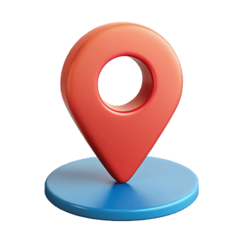 beautiful coveted Location pin icon representing a place or address. Symmetrical, flat color, with Scalable Design. png