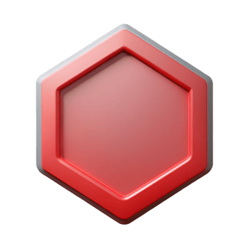 vibrant quintessential Geometric silhouette of a stop sign. Clean lines, flat color with Scalable Design. png