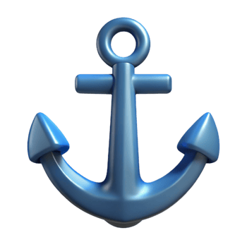 spectacular coveted Minimal design of an anchor with clean lines and a single-weight stroke with Scalable Design. png