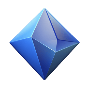 striking standout Isometric drawing of a prism. Crisp edges, flat color, with Scalable Design. png