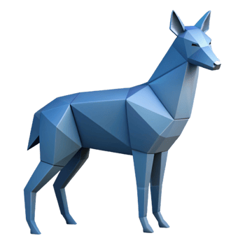 fascinating bold baroque Flat color geometric animal silhouette, crisp edges. with Scalable Design. fine detail png