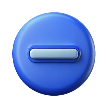 hypnotic dramatic modern Symmetrical minus sign in sapphire blue. Clean lines, with Scalable Design. detailed png
