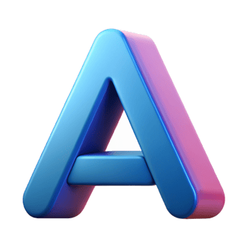 serene creative Scalable logo of an abstract letter A . Flat color, single-weight stroke, clean lines with Scalable Design. 4K png