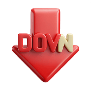 splendid quintessential Scalable, geometric DOWN arrow. Single-weight stroke, flat color with Scalable Design. png