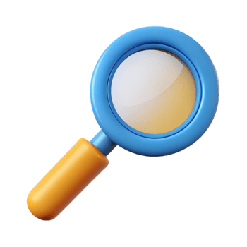 splendid ethereal urban Magnifying glass pictogram. Single-weight stroke, crisp edges, flat color with Scalable Design. genuine png