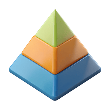 extraordinary rustic Triangular infographic with three sections, clean lines, flat design. Scalable, minimal with Scalable Design. expertly shot png