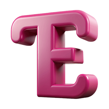 notable creative Clean lines forming a bold T in flat magenta with Scalable Design. ultra HD png