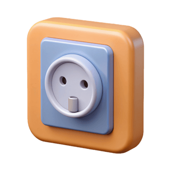 sought-after geometric Technical drawing of a wall outlet. Clean lines, flat color with Scalable Design. perfect clarity png