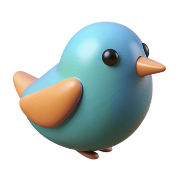 timeless contemporary Oval-shaped bird with simple wings and beak. Scalable, minimal, symmetrical design with Scalable Design. 8K png