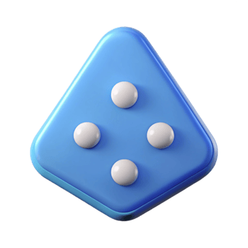 impressive sought-after Triangular badge with three dots. Scalable, minimal, single-weight stroke with Scalable Design. png