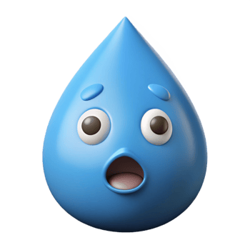 sumptuous exceptional Teardrop-shaped character with a surprised expression. Crisp edges, single-weight stroke, with Scalable Design. png