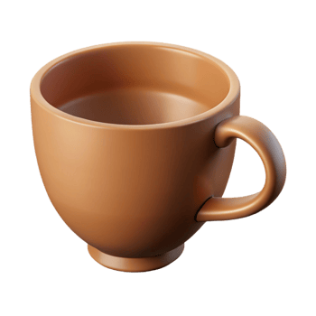quintessential geometric Minimal silhouette of a coffee cup. Clean lines, single-weight stroke with Scalable Design. fine detail png