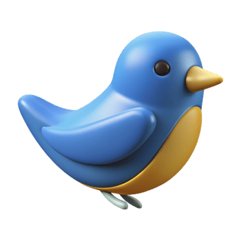 unparalleled tropical A simple bird icon, with Scalable Design. 4K png