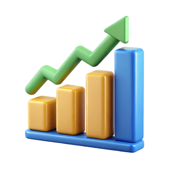 nostalgic dramatic Upward trending arrow chart with three data points. Clean lines, single-weight stroke with Scalable Design. refined png