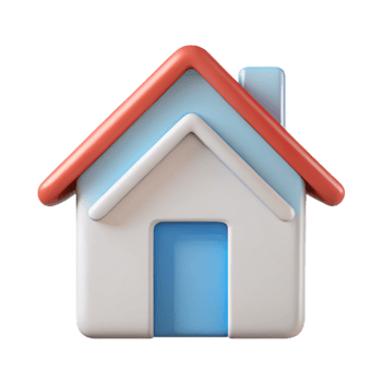 reflective magnificent Single-weight stroke outline of a house. Flat color, crisp edges, with Scalable Design. artisan png