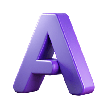 captivating remarkable Minimal A with clean lines. Flat violet with Scalable Design. png