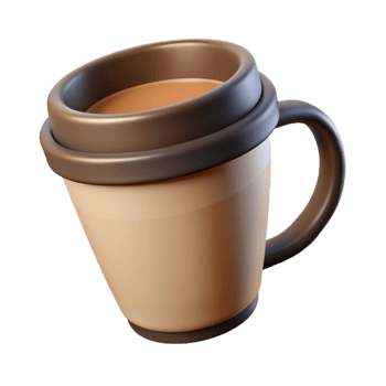 sumptuous urban Minimal silhouette of a coffee cup. Clean lines, single-weight stroke with Scalable Design. impeccable png