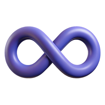 playful elegant Symmetrical infinity symbol. Single-weight stroke, flat color, with Scalable Design. original png