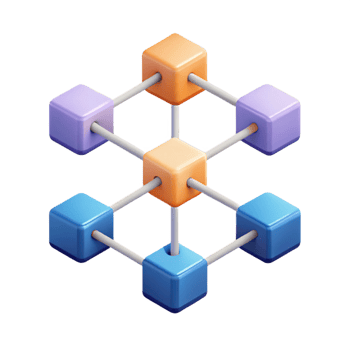 immaculate bold modern Isometric cubes connected, clean lines, flat color. Scalable, minimal design with Scalable Design. expertly shot png