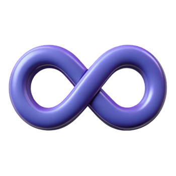 majestic tropical Infinity symbol badge, symmetrical. Single-weight stroke, minimal, with Scalable Design. detailed png