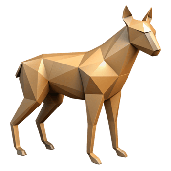 ethereal enchanting Geometric animal silhouette, crisp edges, single-weight stroke. Symmetrical, with Scalable Design. high resolution png