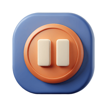 dramatic immaculate Pause button icon for multimedia control. Crisp edges, flat color, symmetrical with Scalable Design. original png
