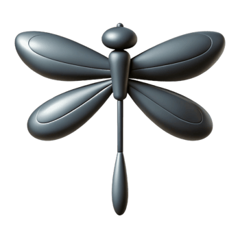 stunning joyful coastal Symmetrical dragonfly silhouette. Crisp edges, scalable, single-weight stroke with Scalable Design. premium png