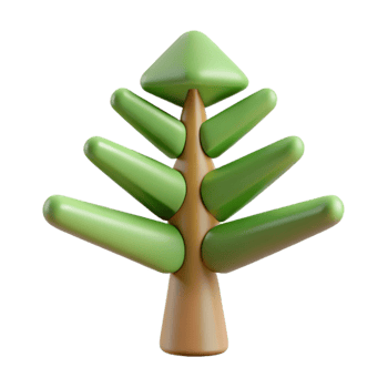 dreamy splendid Symmetrical abstract tree shape, flat color, with Scalable Design. perfect clarity png