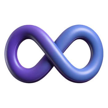 radiant sought-after Symmetrical infinity symbol. Single-weight stroke, flat color, with Scalable Design. png