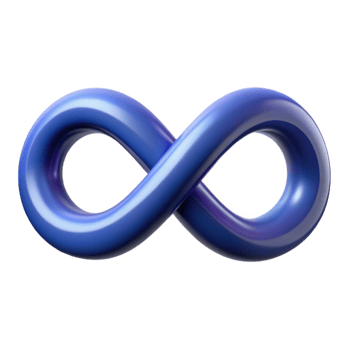intense alluring Infinity symbol badge, symmetrical. Single-weight stroke, minimal, with Scalable Design. flawless png