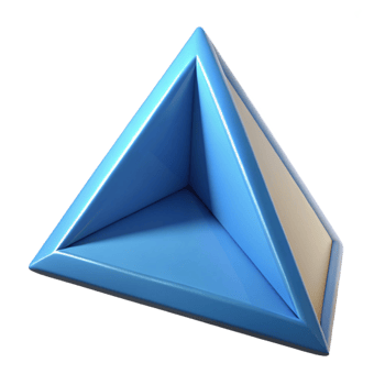 alluring traditional Geometric logo using overlapping triangles to form a star. Crisp edges, flat color, symmetrical with Scalable Design. crisp png
